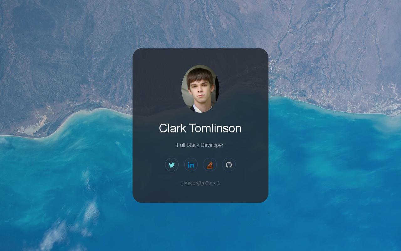 Carrd profile picture for @clark